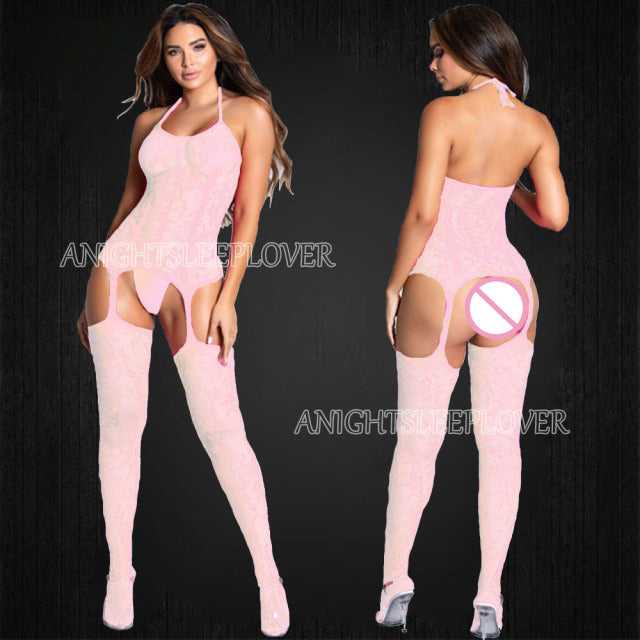 Porno Sexi Women Lingerie Dress Fishnet Hot Vestido Sexy Erotic Underwear Baby Doll Costumes Catsuit Transparent Night Dresses