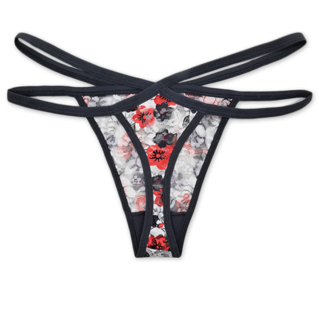 Thin Strap Thong Women Low Waist Panties Sexy Underwear Ladies Briefs Lingere Panty Underware Comfortable Womens Lingerie Thongs