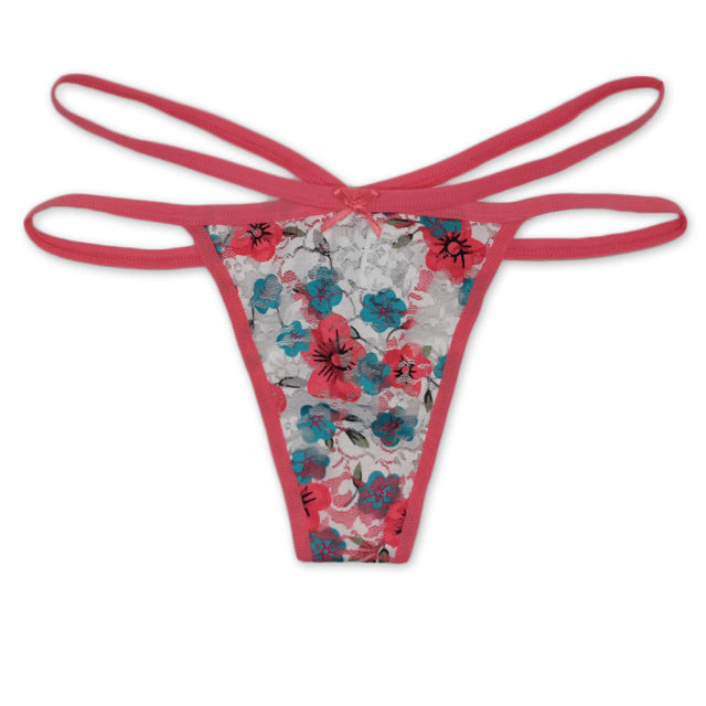 Thin Strap Thong Women Low Waist Panties Sexy Underwear Ladies Briefs Lingere Panty Underware Comfortable Womens Lingerie Thongs