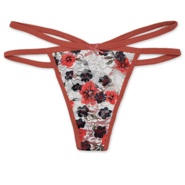 Thin Strap Thong Women Low Waist Panties Sexy Underwear Ladies Briefs Lingere Panty Underware Comfortable Womens Lingerie Thongs