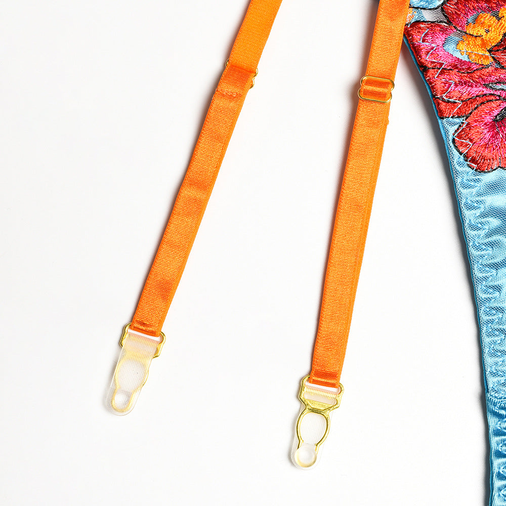 Transpar Woman Sexy Lingeri Set Sexi 3-Pieces  Sexi Woman Erot Lingeri Sexi Set Woman Sexi Garter  Costum Bra