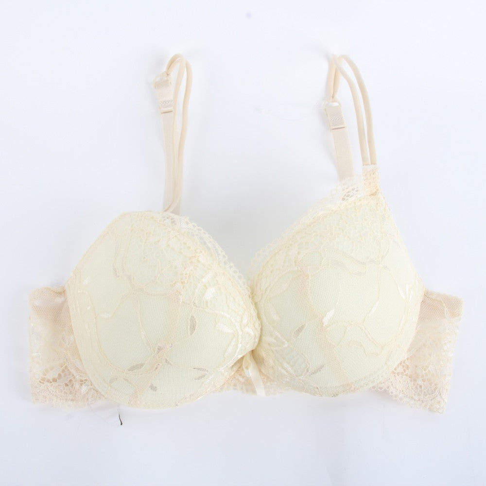 Sexy Elegant Bra and Panty Women Set Candy Colors Lady Bra Underwear Satin Lace Embroidery Bras Panties Sets B Cup