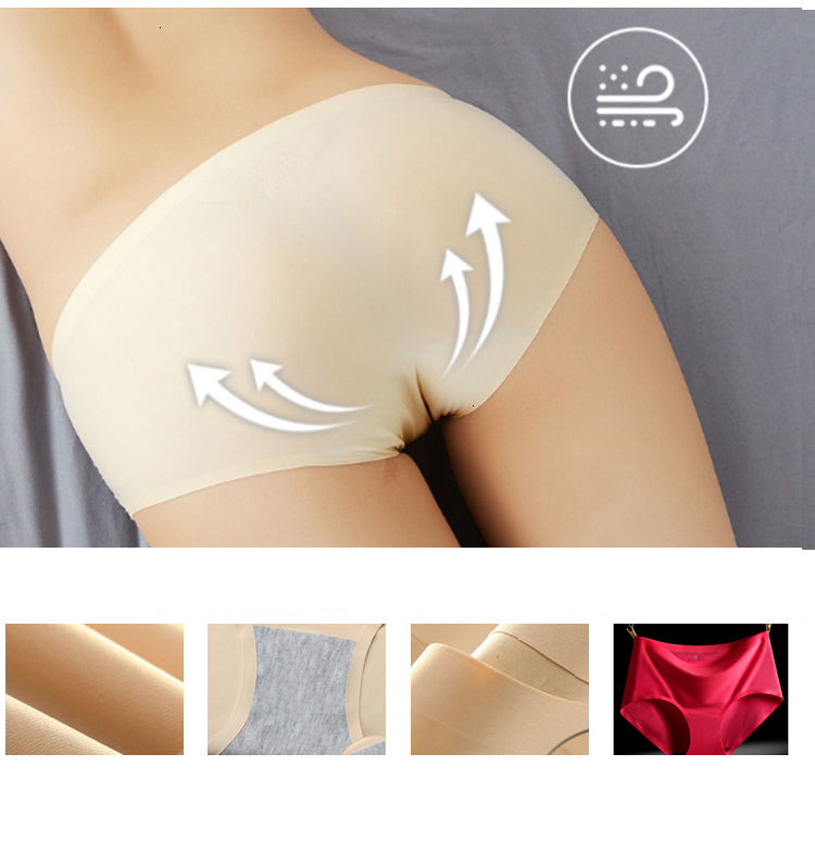 BZEL 3Pcs/lot Sexy Women&#39;s Seamless Panties Set Underwear Comfort Briefs Low Waist Female Solid Panty Women&#39;s Intimates Tanga