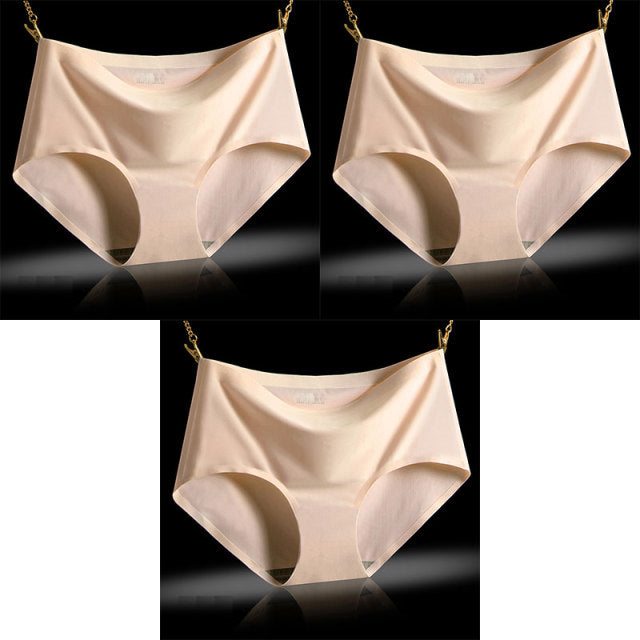 BZEL 3Pcs/lot Sexy Women&#39;s Seamless Panties Set Underwear Comfort Briefs Low Waist Female Solid Panty Women&#39;s Intimates Tanga