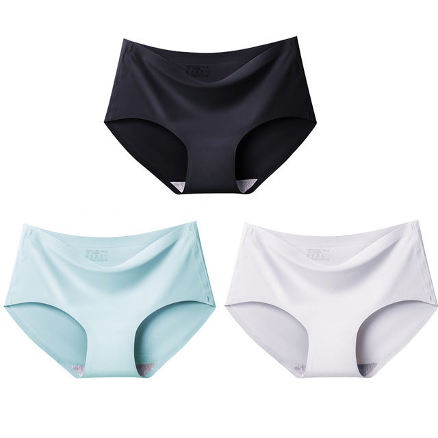 BZEL 3Pcs/lot Sexy Women&#39;s Seamless Panties Set Underwear Comfort Briefs Low Waist Female Solid Panty Women&#39;s Intimates Tanga