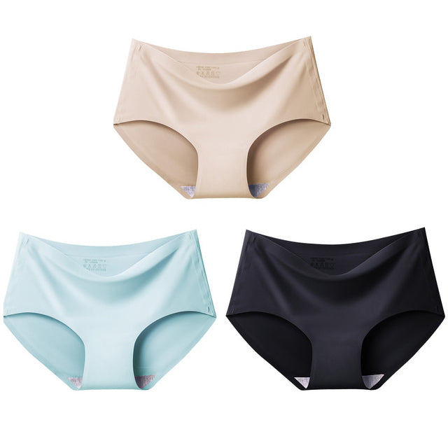 BZEL 3Pcs/lot Sexy Women&#39;s Seamless Panties Set Underwear Comfort Briefs Low Waist Female Solid Panty Women&#39;s Intimates Tanga