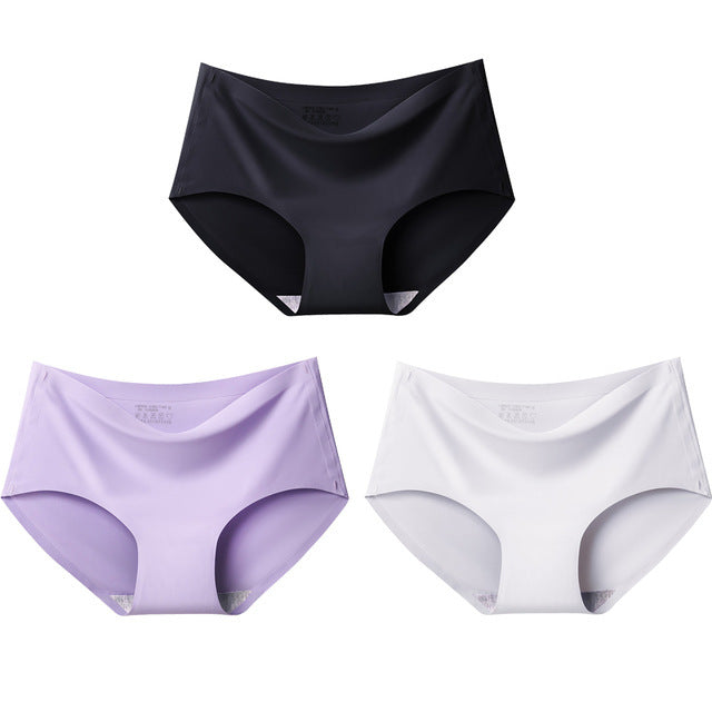 BZEL 3Pcs/lot Sexy Women&#39;s Seamless Panties Set Underwear Comfort Briefs Low Waist Female Solid Panty Women&#39;s Intimates Tanga