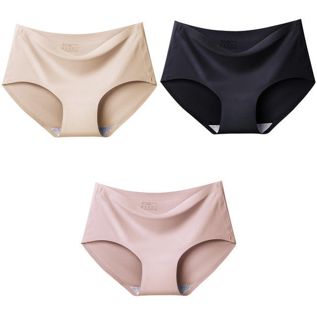 BZEL 3Pcs/lot Sexy Women&#39;s Seamless Panties Set Underwear Comfort Briefs Low Waist Female Solid Panty Women&#39;s Intimates Tanga