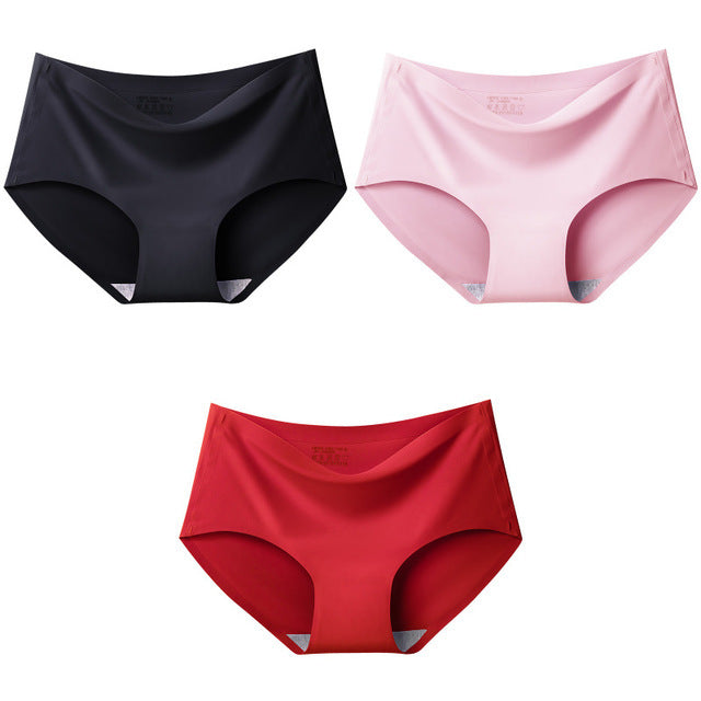 BZEL 3Pcs/lot Sexy Women&#39;s Seamless Panties Set Underwear Comfort Briefs Low Waist Female Solid Panty Women&#39;s Intimates Tanga