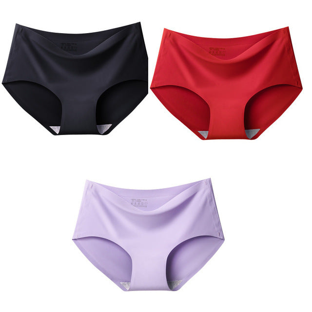BZEL 3Pcs/lot Sexy Women&#39;s Seamless Panties Set Underwear Comfort Briefs Low Waist Female Solid Panty Women&#39;s Intimates Tanga