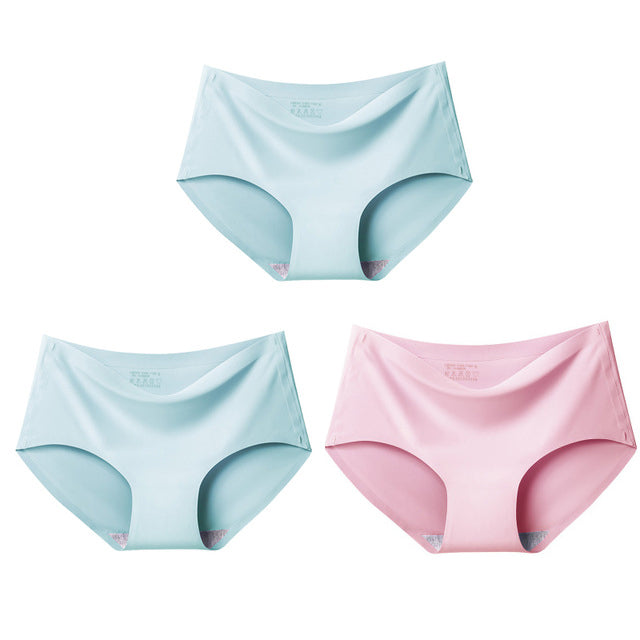 BZEL 3Pcs/lot Sexy Women&#39;s Seamless Panties Set Underwear Comfort Briefs Low Waist Female Solid Panty Women&#39;s Intimates Tanga