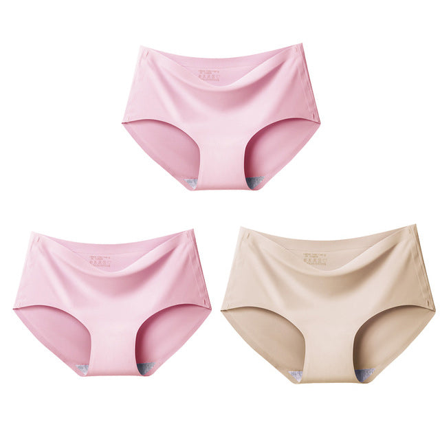 BZEL 3Pcs/lot Sexy Women&#39;s Seamless Panties Set Underwear Comfort Briefs Low Waist Female Solid Panty Women&#39;s Intimates Tanga