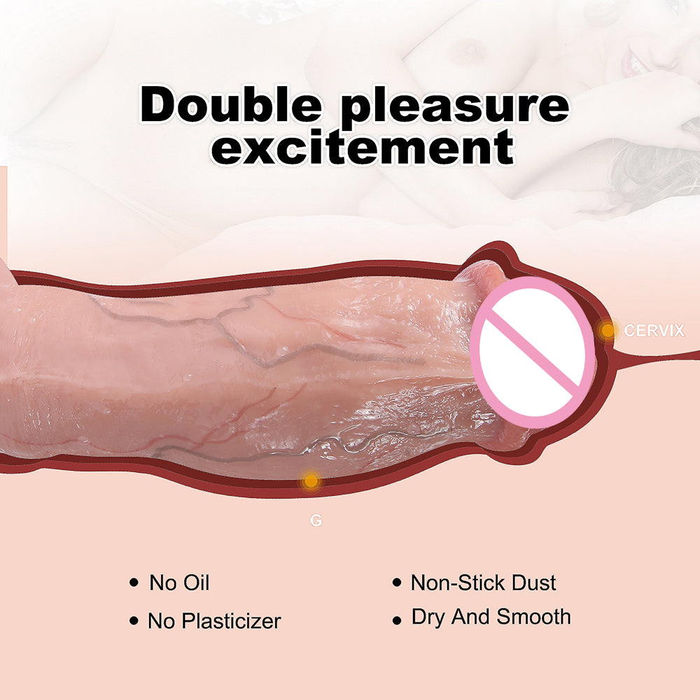 Skin Feel Realistic Rubber Dildo Lesbian Masturbators Silicone Dick Big Suction Cup Penis Anal Plug Sex Toy for Men Women