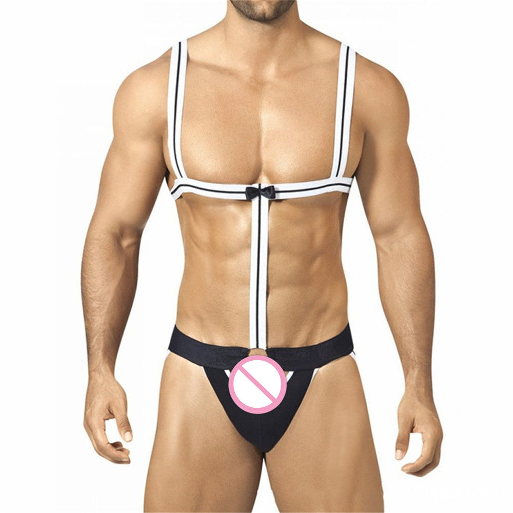 Sexy lingerie Panties Briefs Men sexy underwear nightclub DS clothing collar dance wear men panties hot costumes intimate
