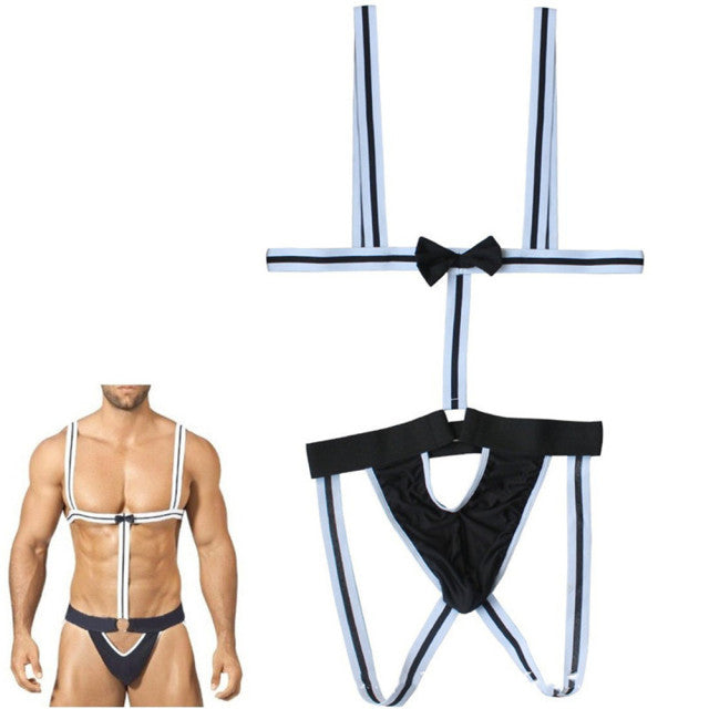 Sexy lingerie Panties Briefs Men sexy underwear nightclub DS clothing collar dance wear men panties hot costumes intimate