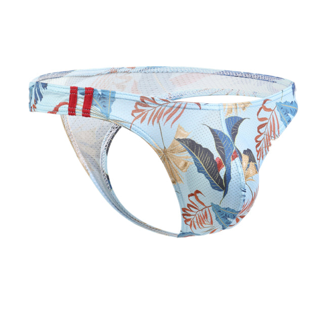 KUDYZON Print Mens Thongs And G Strings Low Rise Men Sexy Briefs Jockstrap Pouch Cuecas Mesh Underpants Gay Slip Homme String