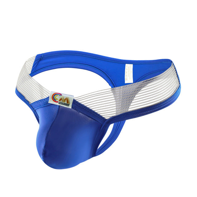 Men Underpants Sexy Underwear T-back Ice Silk Thongs Male Panties G Strings hombre Penis Pouch Briefs Transparent Waistband