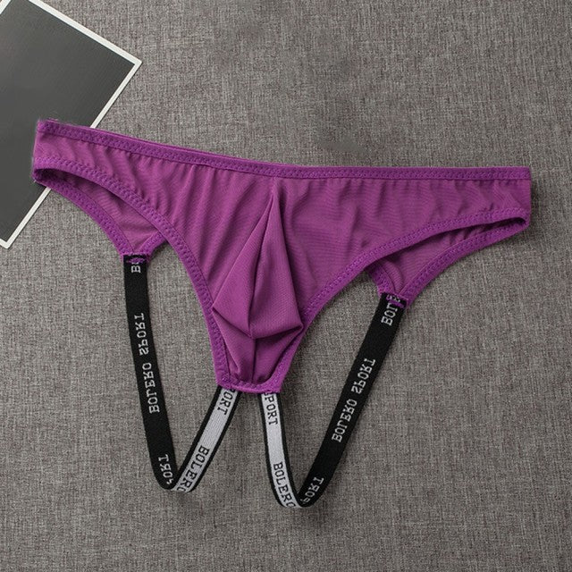Mens Jock Strap Mesh Breathable Underwear Backless Pouch Jockstrap Briefs Thong Strap Mesh Breathable Underwear Backless Pouch
