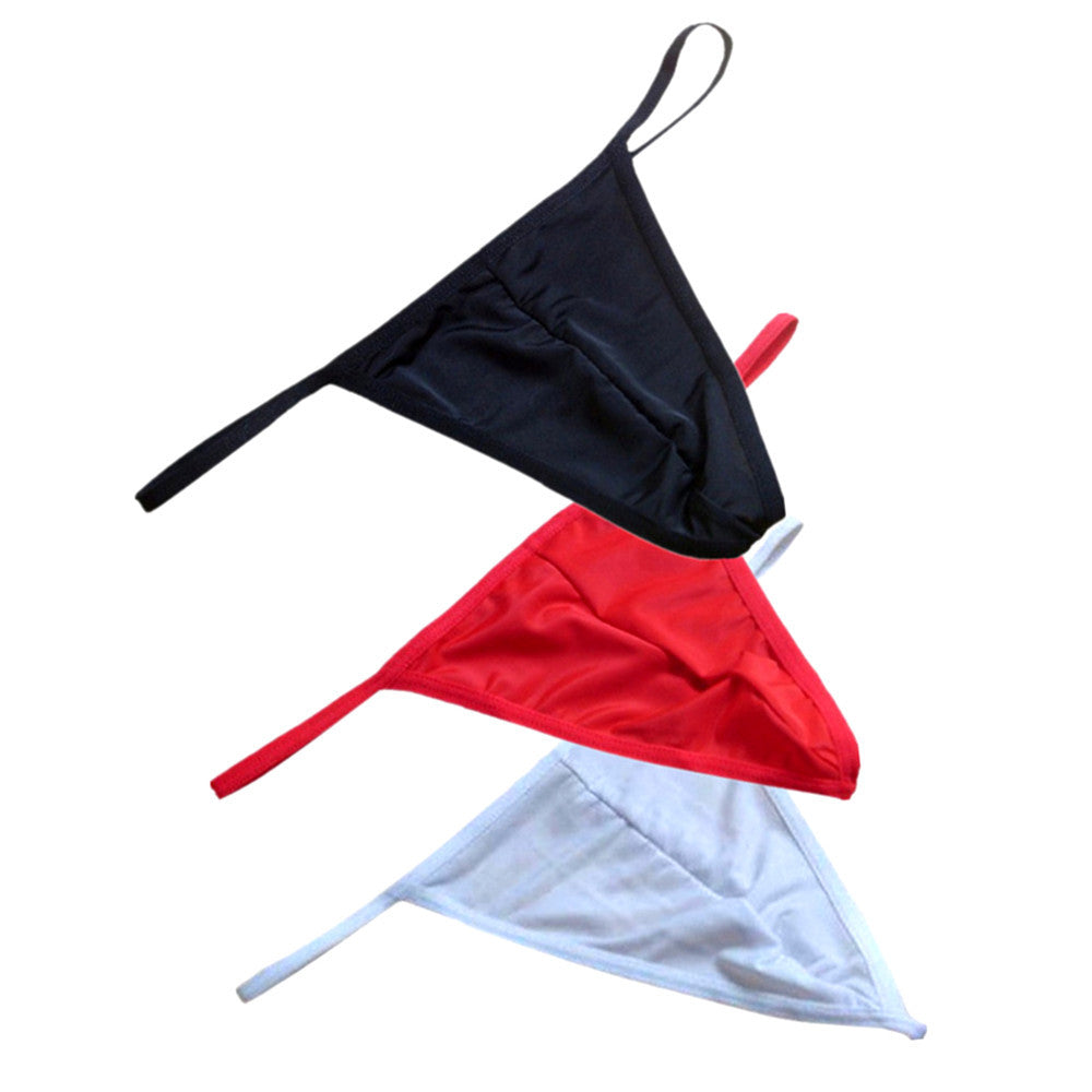 Thin Belt Low Rise T Back String Men Ultra-thin Bikini Thong Man Sexy U Convex Underwear Gay Pouch Underwear Tanga Slip