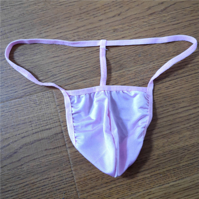 Thin Belt Low Rise T Back String Men Ultra-thin Bikini Thong Man Sexy U Convex Underwear Gay Pouch Underwear Tanga Slip