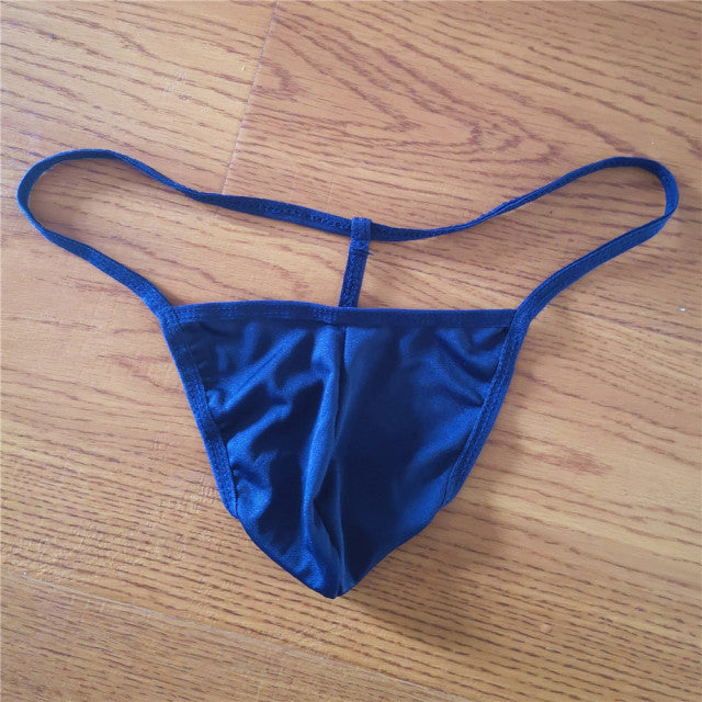 Thin Belt Low Rise T Back String Men Ultra-thin Bikini Thong Man Sexy U Convex Underwear Gay Pouch Underwear Tanga Slip