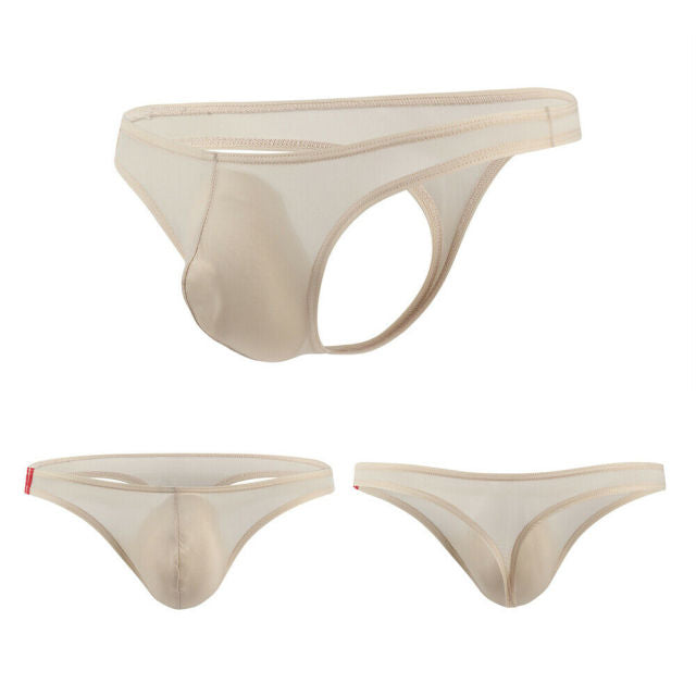 Summer Hot Men Underwear T Back G String Briefs Sexy Breathable Thong Lingerie Jockstrap Men Beach Swimming Thong