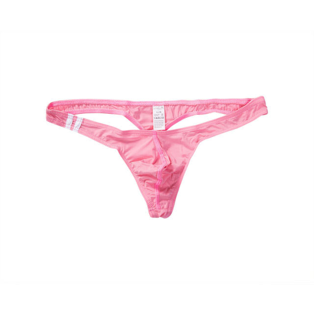 Summer Hot Men Underwear T Back G String Briefs Sexy Breathable Thong Lingerie Jockstrap Men Beach Swimming Thong