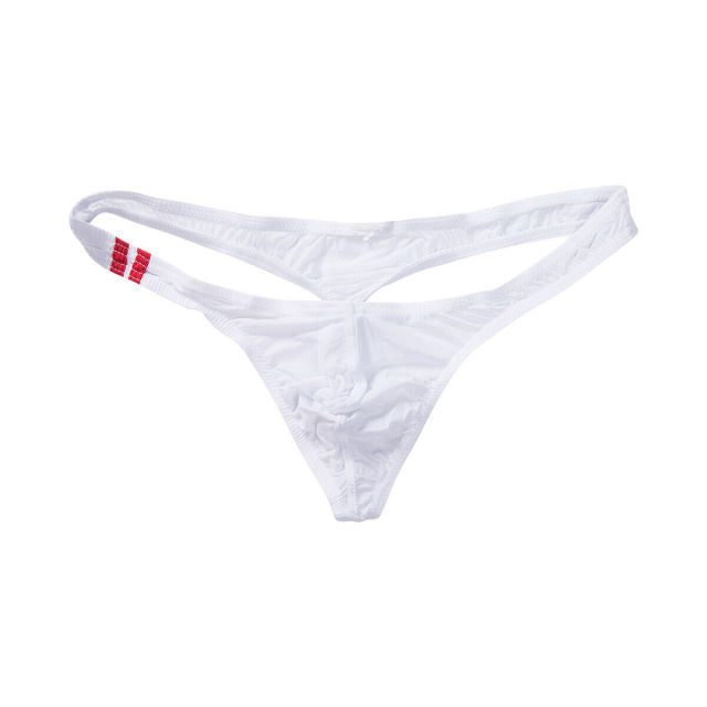 Summer Hot Men Underwear T Back G String Briefs Sexy Breathable Thong Lingerie Jockstrap Men Beach Swimming Thong
