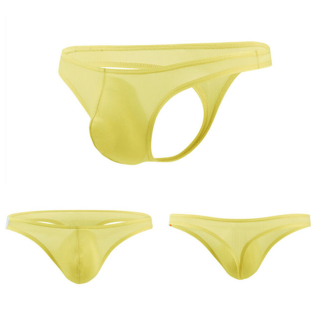 Summer Hot Men Underwear T Back G String Briefs Sexy Breathable Thong Lingerie Jockstrap Men Beach Swimming Thong
