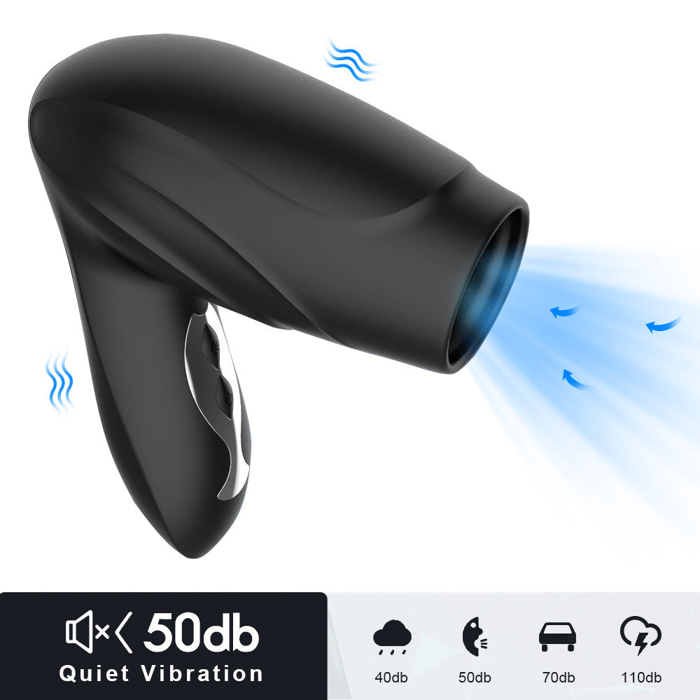 Blowjob Sucking Pussy Male Masturbator Cup Vibrator Penis Delay Trainer Automatic Oral Climax Sex Toys for Men Glans Stimulator