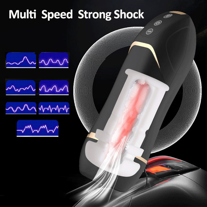 Automatic Male Vacuum Sucking Sex Toy Intelligent Heating Masturbator for Man Vibrating Masturb With Voice