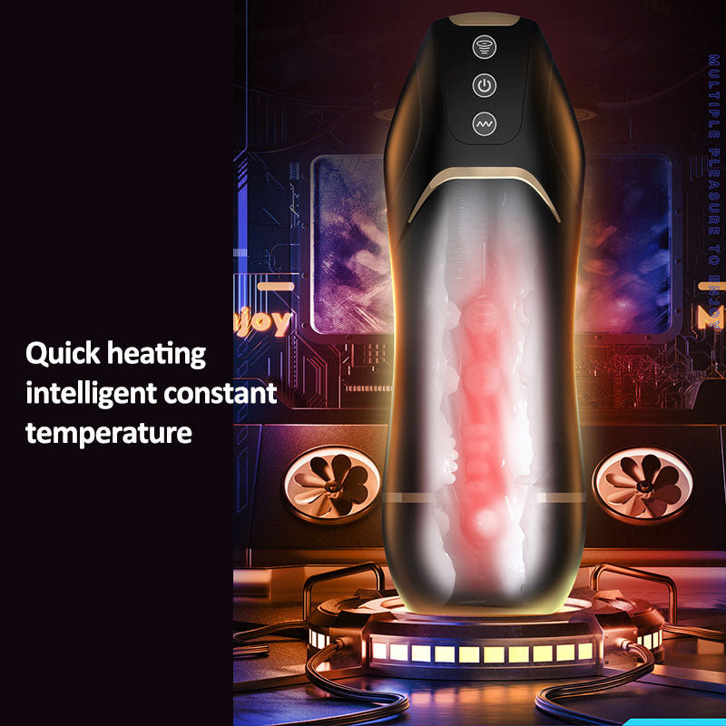 Automatic Male Vacuum Sucking Sex Toy Intelligent Heating Masturbator for Man Vibrating Masturb With Voice