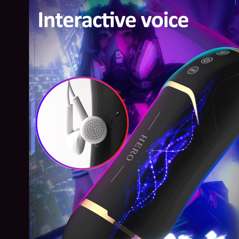 Automatic Male Vacuum Sucking Sex Toy Intelligent Heating Masturbator for Man Vibrating Masturb With Voice