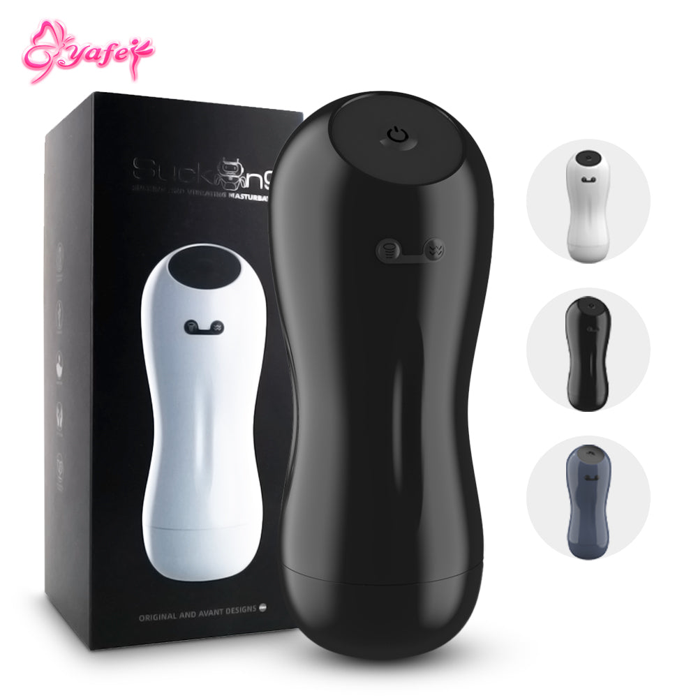 Automatic Airplane Cup Real Male Masturbator for Men Blowjob Vagina Vacuum Male Mastubator Masters Intimate Sex Toys