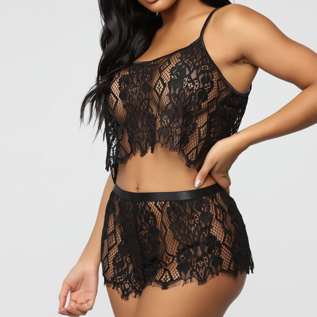 Perspective Lingerie Exotic Sets Womens Lingerie Set Underwear Lace Hollow Sleepwear Temptation Bielizna Erotyczna Sexy Bra Set