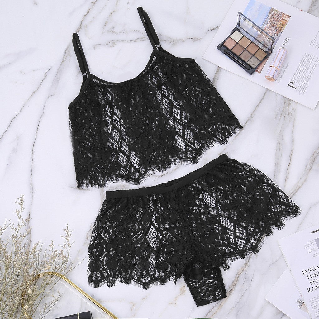 Perspective Lingerie Exotic Sets Womens Lingerie Set Underwear Lace Hollow Sleepwear Temptation Bielizna Erotyczna Sexy Bra Set