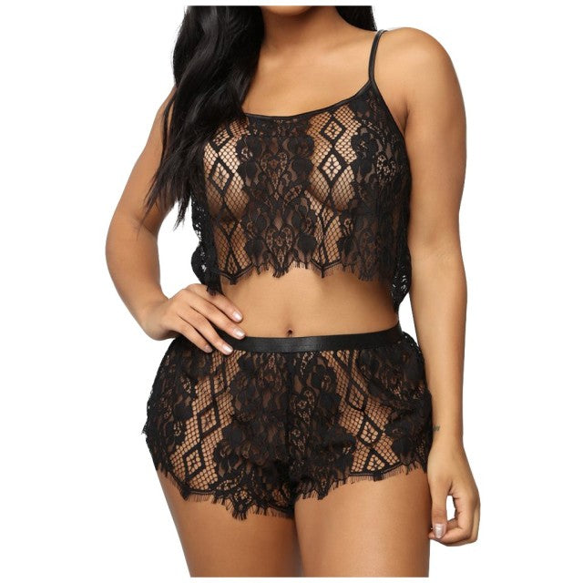 Perspective Lingerie Exotic Sets Womens Lingerie Set Underwear Lace Hollow Sleepwear Temptation Bielizna Erotyczna Sexy Bra Set