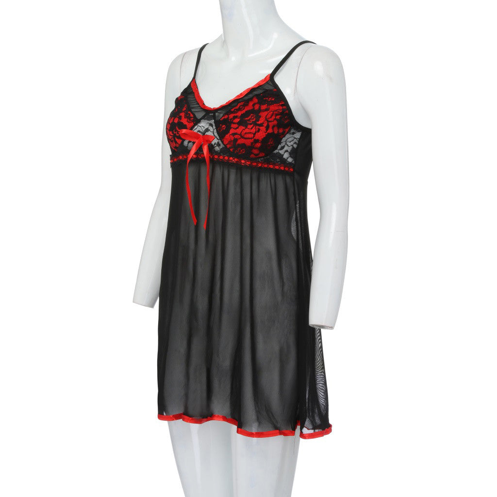 Sexy Womens Lace Bow Lingerie Nightwear Underwear Plus Size Sleepwear Dress Underwear for Sex