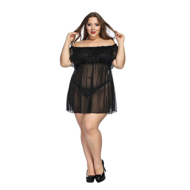 Perl Plus Size Sexy Dress Nightwear Temptation Sex Adult Lingerie Novelty Special Use Exotic Apparel Babydolls Sleepwear 5XL
