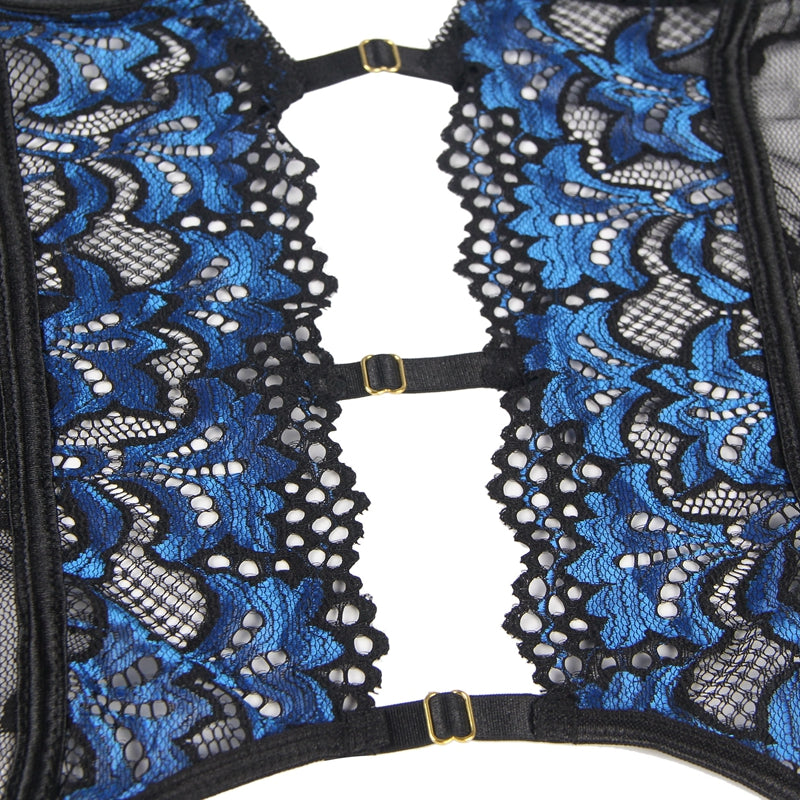 Comeondear Plus Size Fashion Women Lace Nighties Gartered Lingerie Porno Nightwear Bodycon Garter Mesh Babydoll Mujer Nuisette