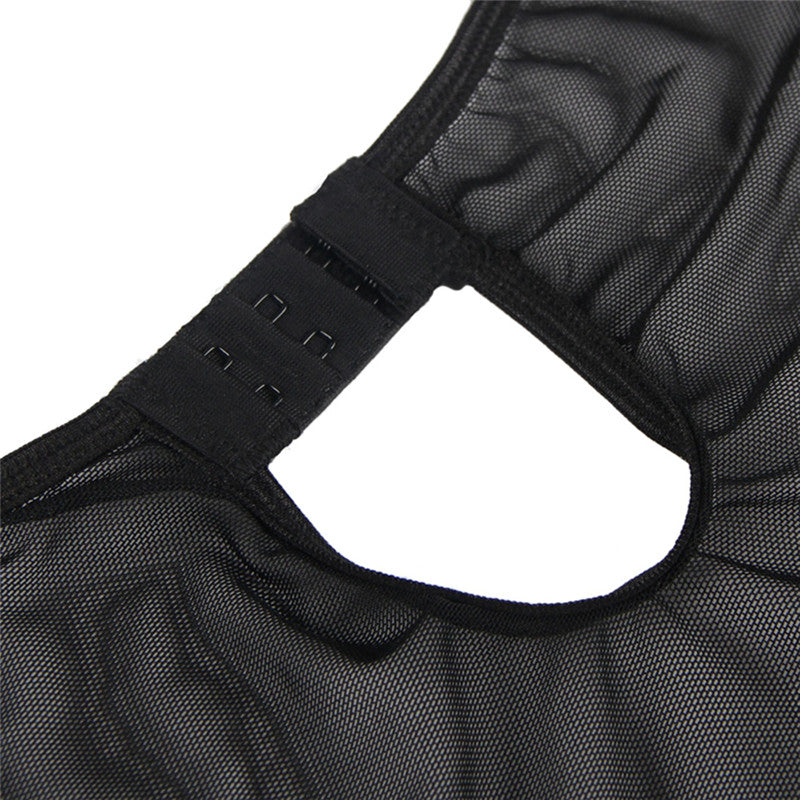 Comeondear Sexy Nightgowns For Sleeping Dress See Through Plus Size Black Soft Eyelash Women Nightwear Print Lace Lingerie Set