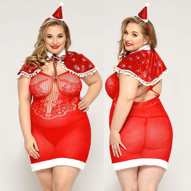 JSY Sexy Cosplay Lingerie Black Cat Girl Bodysuit Plus Size Women Underwear Erotic Catsuit Costumes Sexy Role Play Outfits