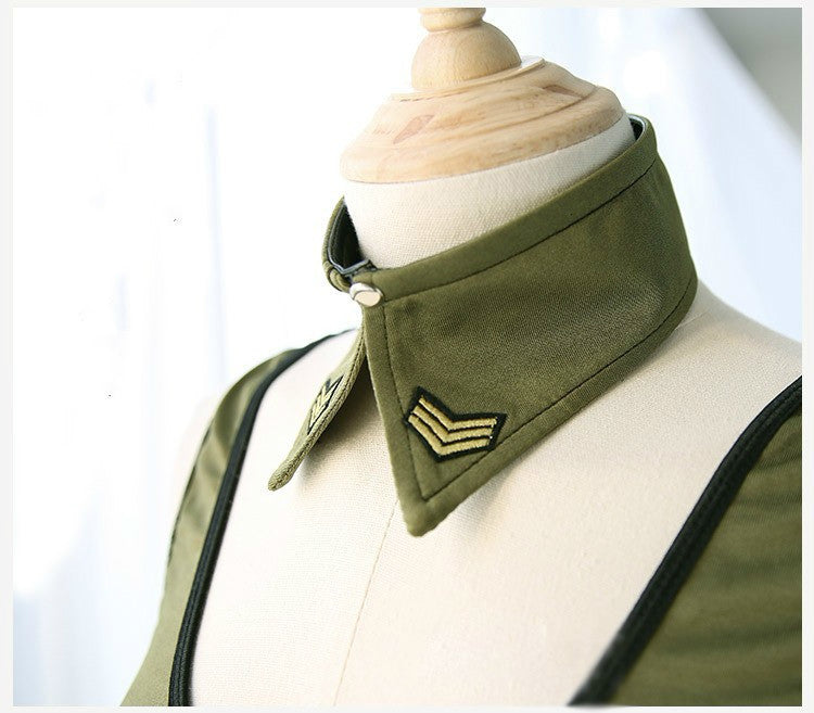 Cool Girl Army Soldier Costume Roleplay Policewoman Sexy Lingerie Dress Halloween Party Military Instructors Cosplay Uniform