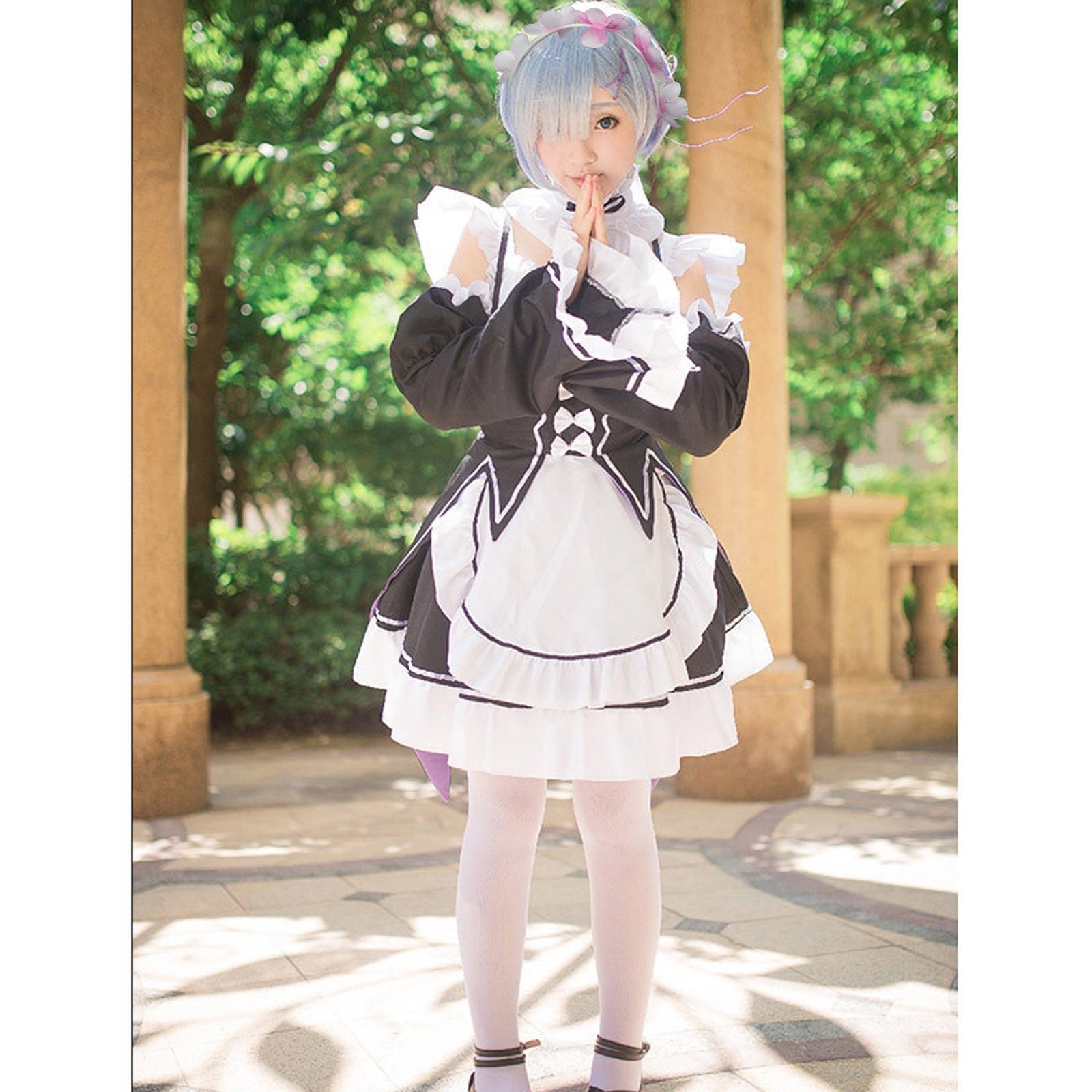 Rem Ram Maid Cosplay Costumes Re:Zero Kara Hajimeru Isekai Seikatsu Kawaii Cos Dresses Re Life In a Different World Anime Maid