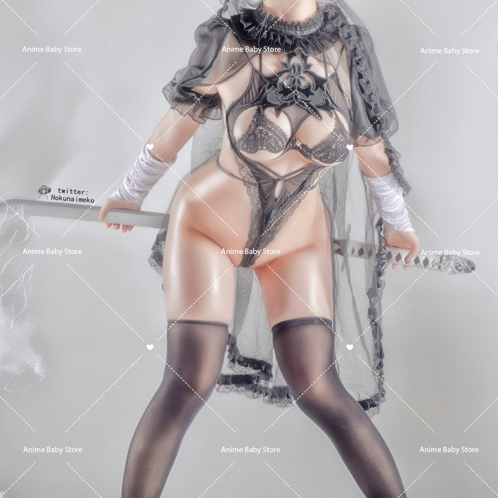 Nier Automata Cosplay Costume black wedding dress Yorha 2B Snow Sexy Outfit Games Suit Women Girls Halloween Party Fancy Dress