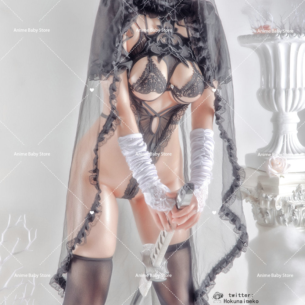 Nier Automata Cosplay Costume black wedding dress Yorha 2B Snow Sexy Outfit Games Suit Women Girls Halloween Party Fancy Dress