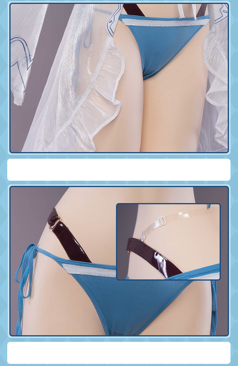 UWOWO Game Princess Connect! Re:Dive Sasaki Sare Summer Swimsuit Cosplay Costume Natsume Swimwear Bikini Costumes