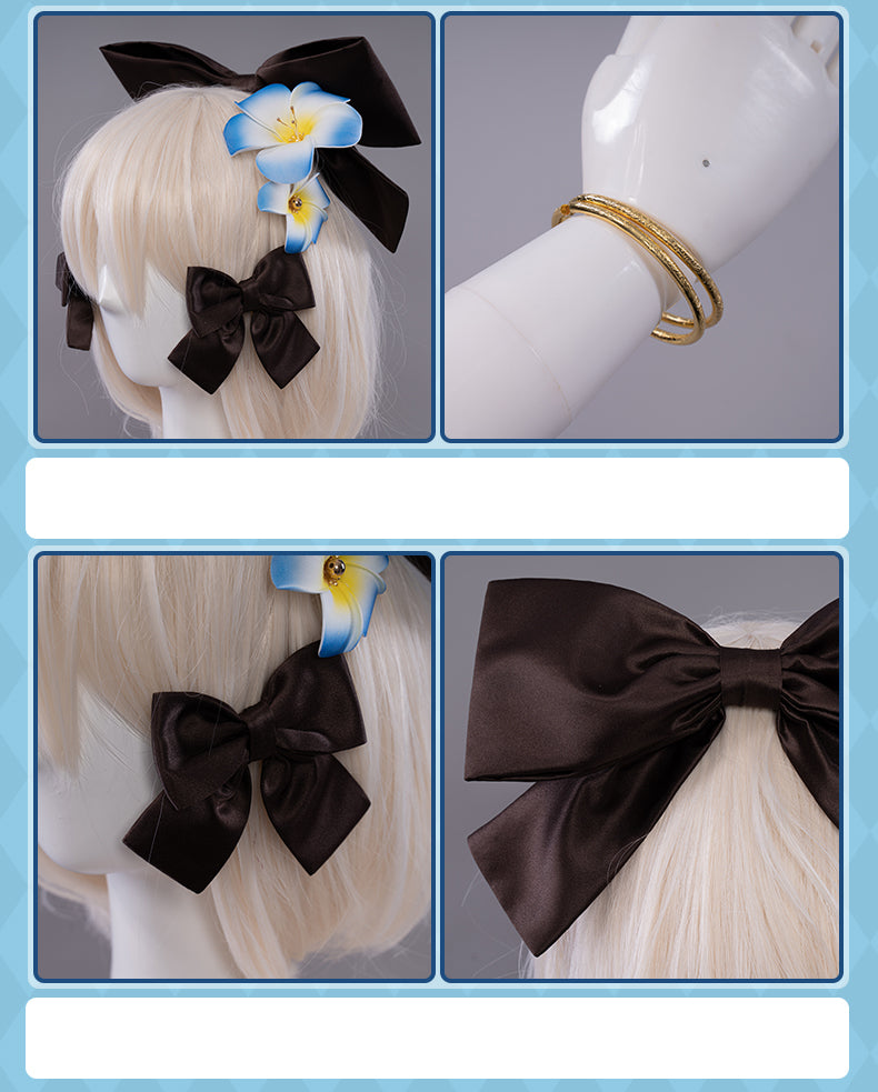 UWOWO Game Princess Connect! Re:Dive Sasaki Sare Summer Swimsuit Cosplay Costume Natsume Swimwear Bikini Costumes