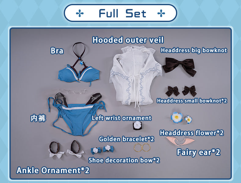 UWOWO Game Princess Connect! Re:Dive Sasaki Sare Summer Swimsuit Cosplay Costume Natsume Swimwear Bikini Costumes