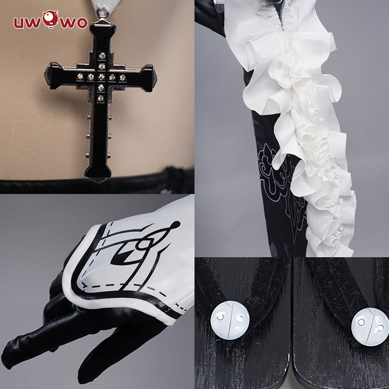 Game Cosplay NieR:Automata 2B Cosplay YoRHa UWOWO×DISHWASHER1910 Nier: Automata 2B Nun Maid Fanart Cosplay Costume